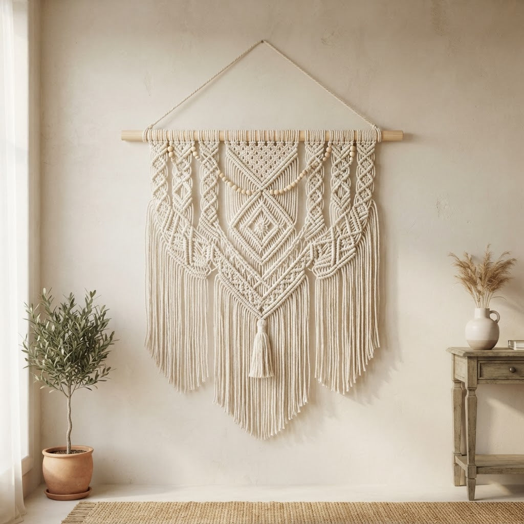 ARULA™ Large Handwoven Macramé Wall Hanging