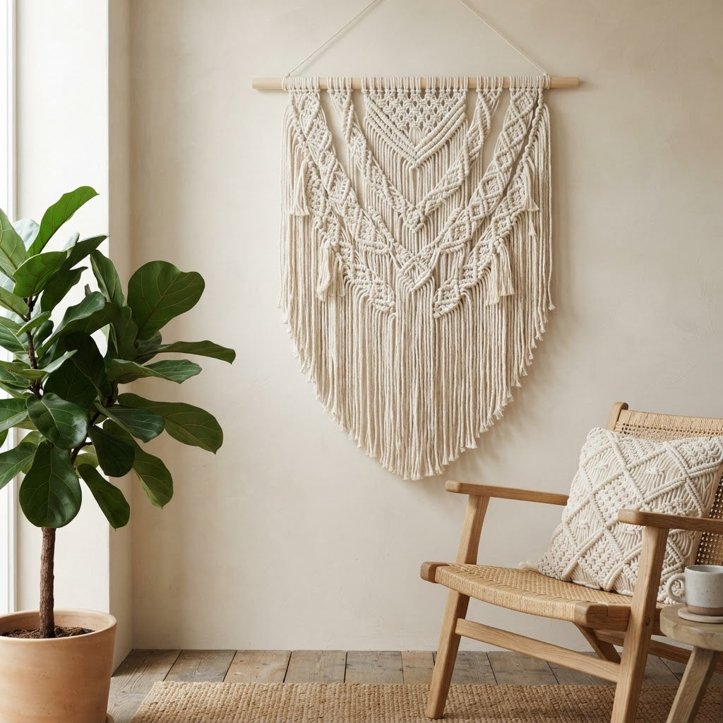 ARULA™ Large Handwoven Macramé Wall Hanging