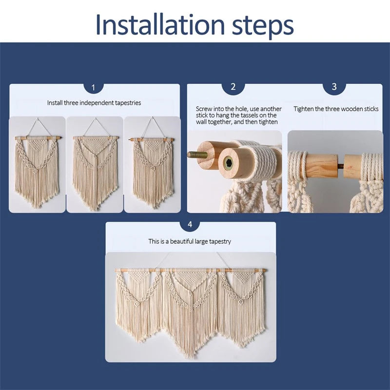 ARULA™ Large Handwoven Macramé Wall Hanging
