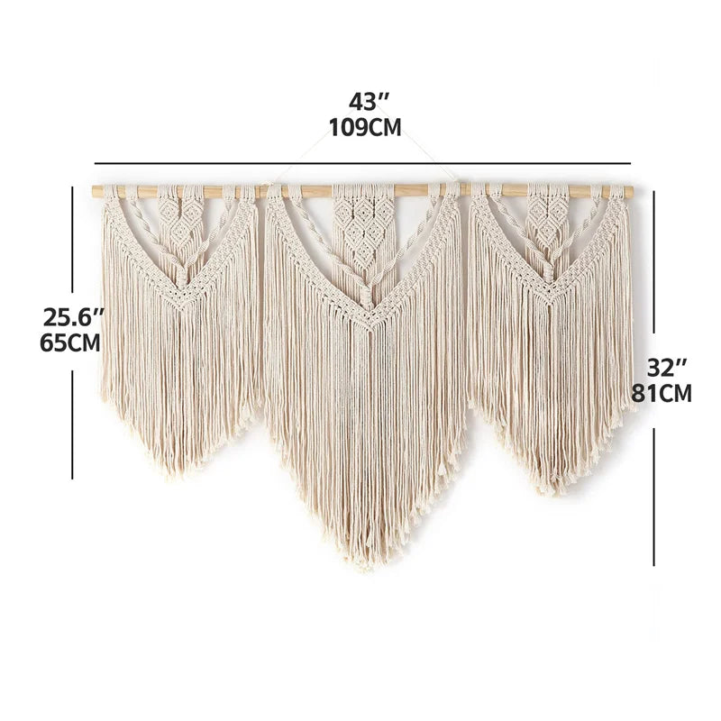 ARULA™ Large Handwoven Macramé Wall Hanging