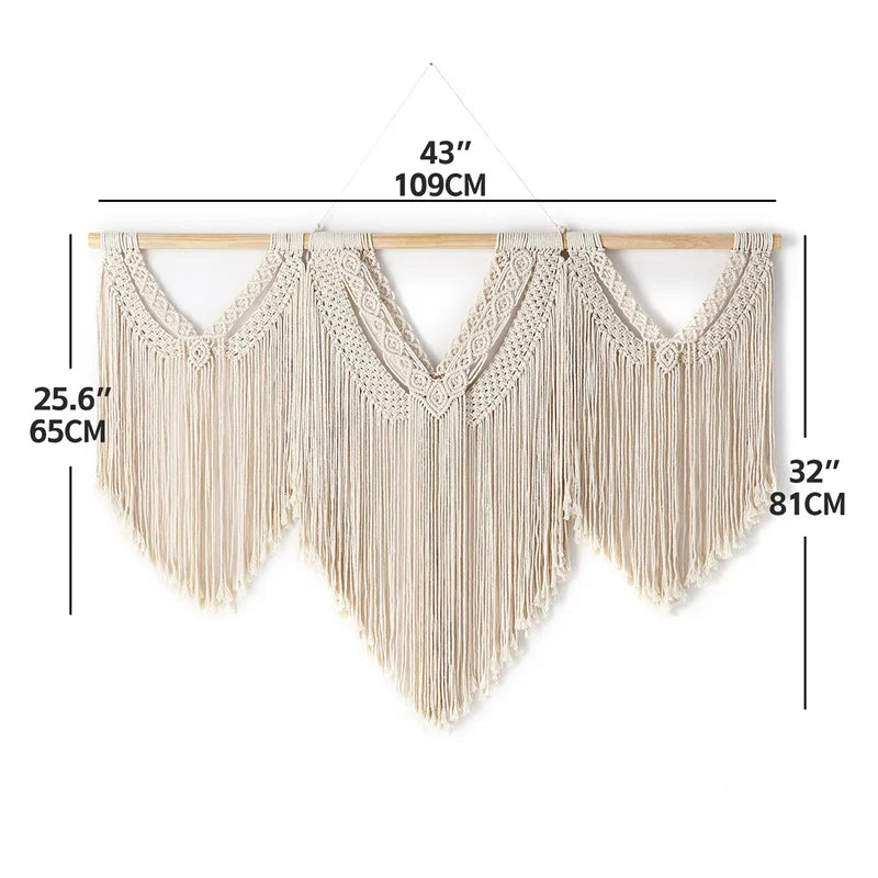 ARULA™ Large Handwoven Macramé Wall Hanging