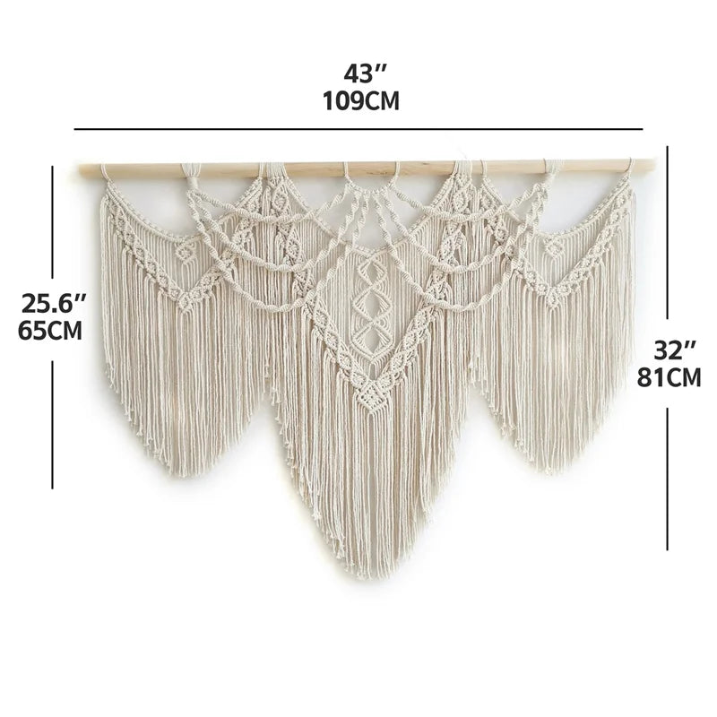 ARULA™ Large Handwoven Macramé Wall Hanging