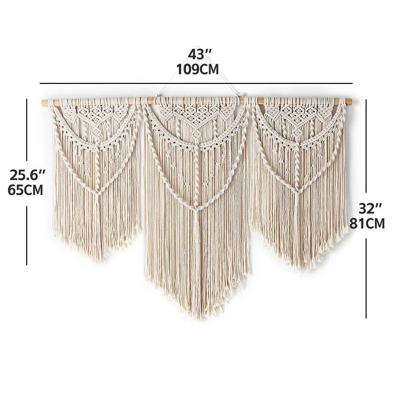 ARULA™ Large Handwoven Macramé Wall Hanging
