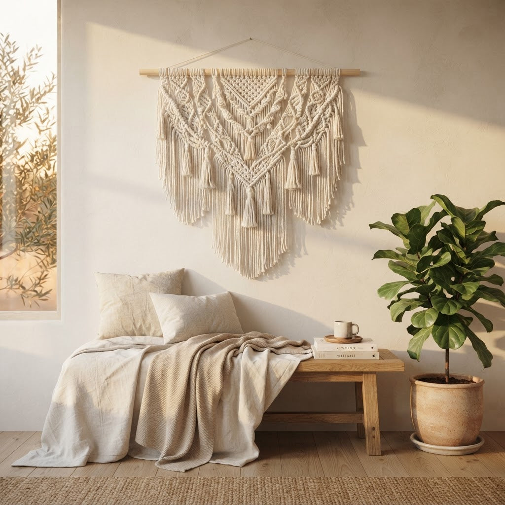 ARULA™ Large Handwoven Macramé Wall Hanging